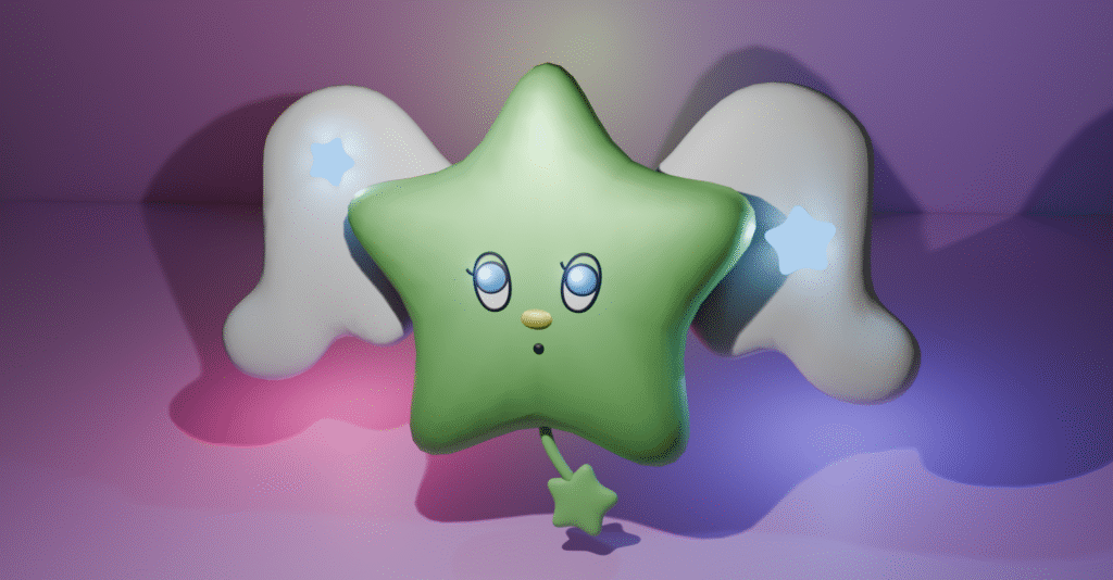 Wichu, 3D render gemaakt met Blender