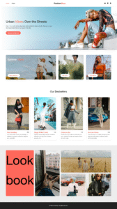 Landingspagina webshop, gemaakt met HTML & CSS