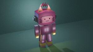 robot, 3D render gemaakt met Blender